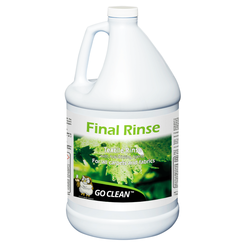 Final rinse - Fiber rinse - Cleaning Supply Warehouse