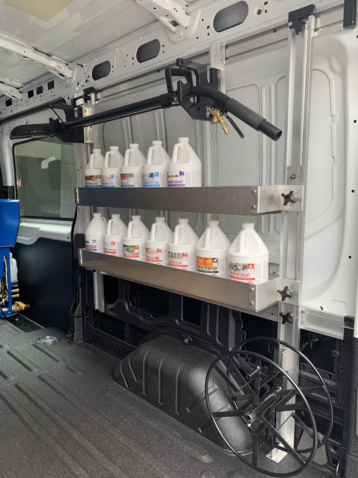 Hydramaster Hydrashelf | Adjustable Truck Mount Shelving Kit | Fully Customizable