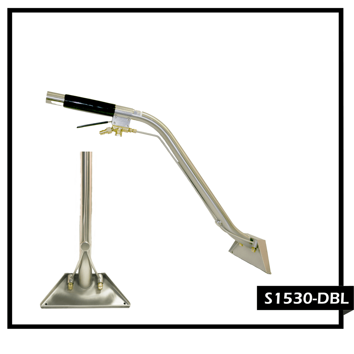 NEW! Double Bend 40” Stair Tool / SHOWN WITH QUICK CONNECT QD40 - Cleaning Supply Warehouse