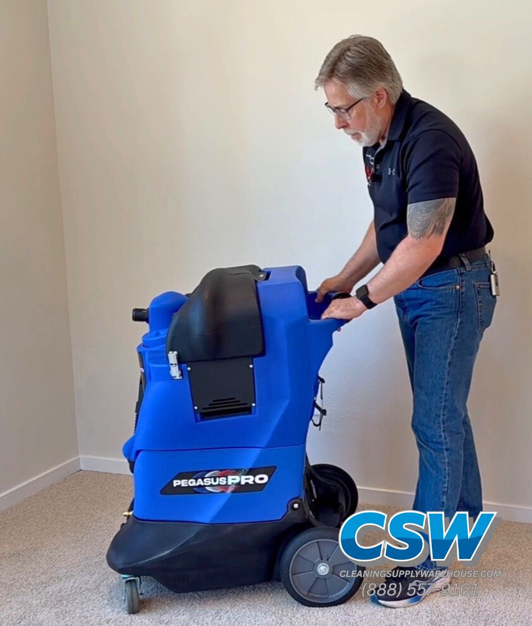 NEW! Pegasus PRO 500H Heated Portable Carpet Extractor ON SALE! - Cleaning Supply Warehouse