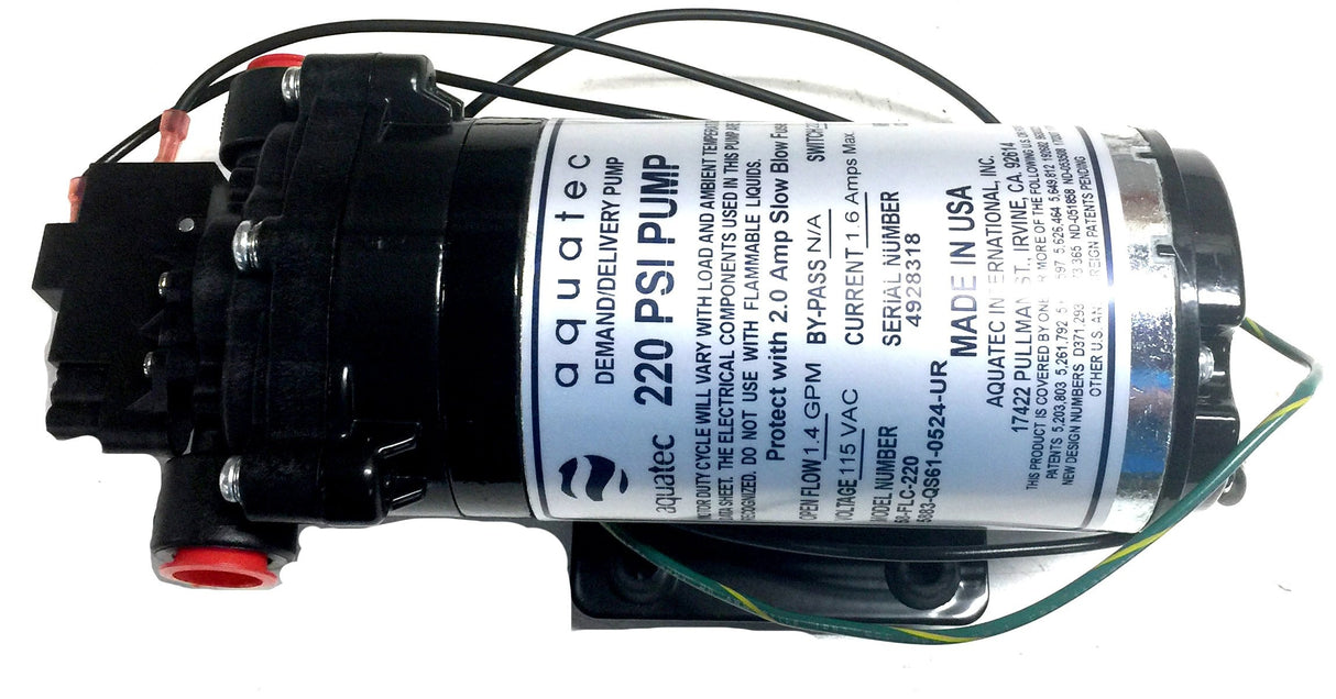 Aquatech 58-FLC-220 220 PSI pump for portabl extractors
