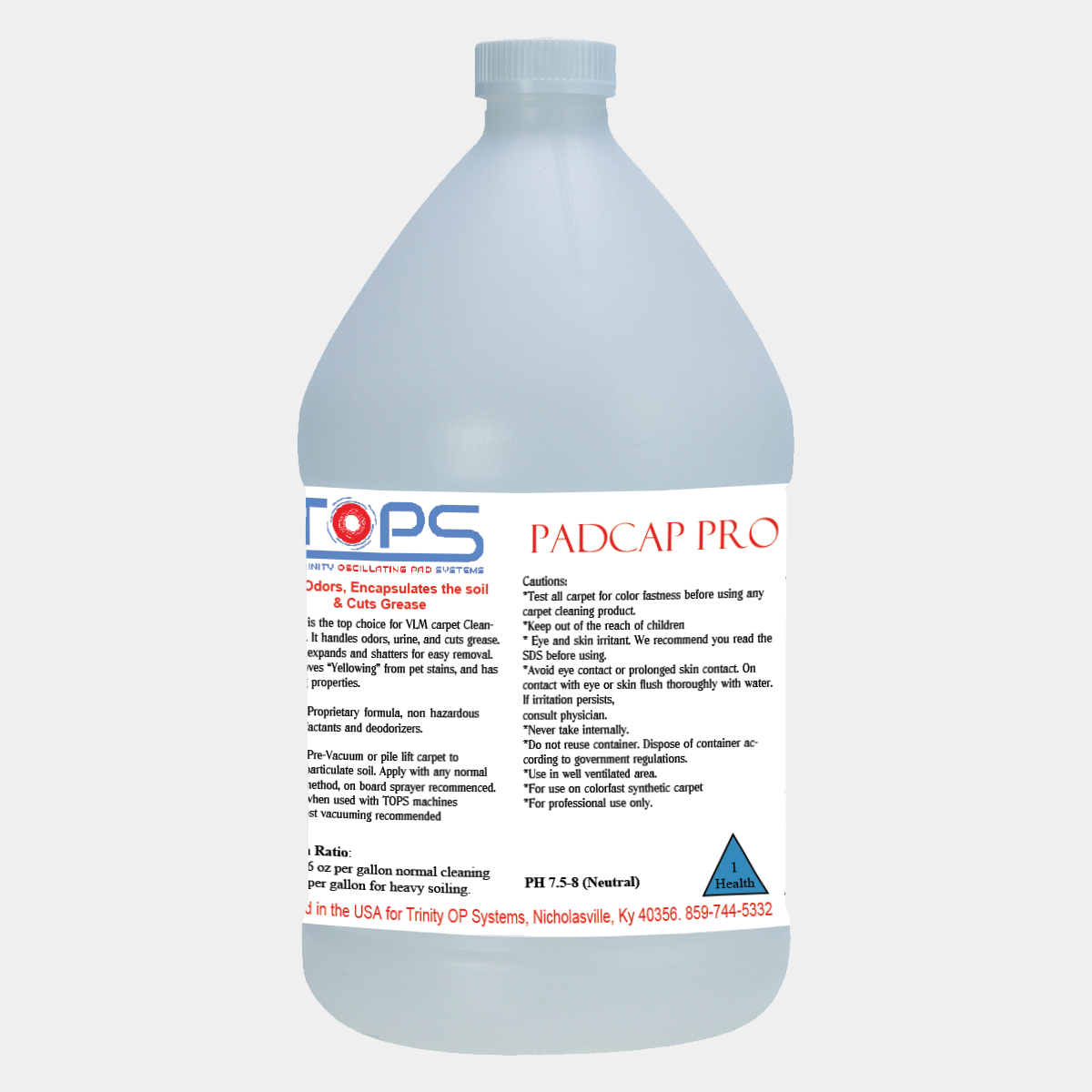 PadCap Pro | Encapslulation Carpet Cleaning Chemical | TOPS
