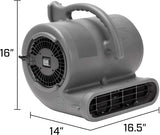 B - Air VP - 50 ½ HP Commercial Air Mover & Blower Fan: grey - Cleaning Supply Warehouse