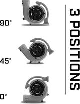 B - Air VP - 50 ½ HP Commercial Air Mover & Blower Fan: grey - Cleaning Supply Warehouse