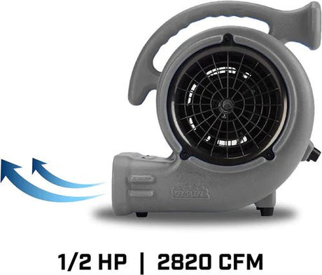 B - Air VP - 50 ½ HP Commercial Air Mover & Blower Fan: grey - Cleaning Supply Warehouse