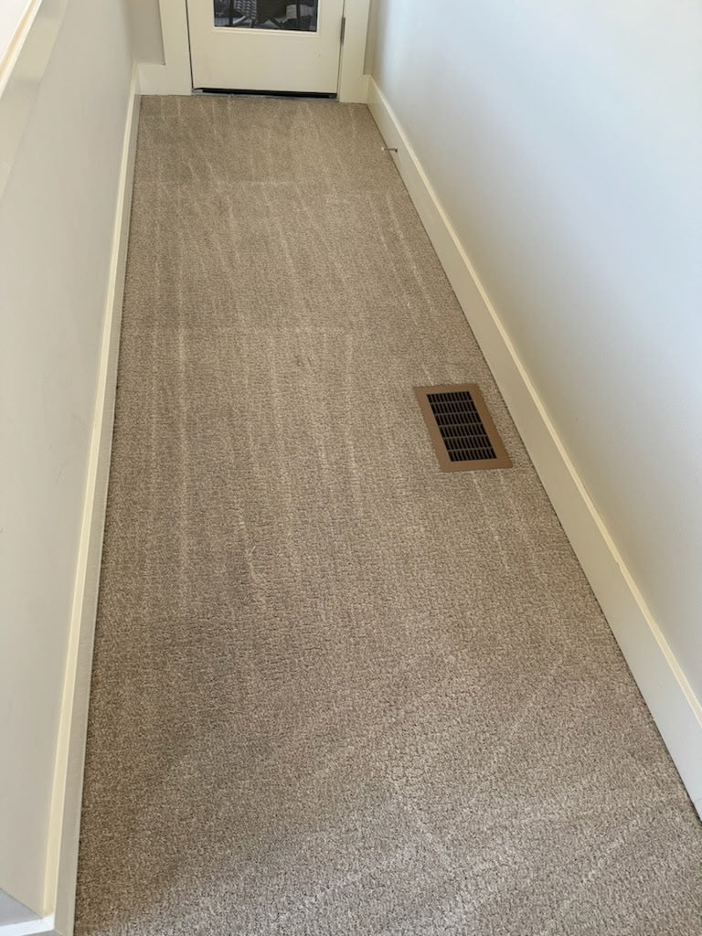 Clean carpet after cleaning with Citrus Slam professional citrus carpet cleaning chemical solution