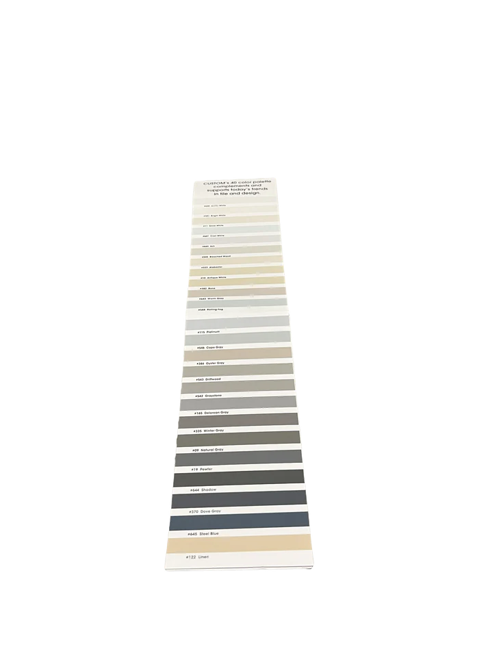 Grout Color Matching Card POLYBLEND