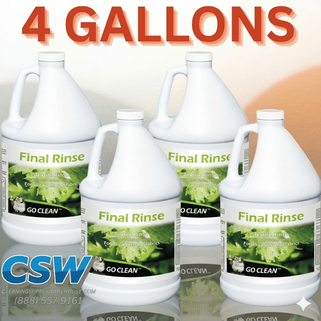 Final rinse - All Fiber Rinse - Professional Carpet Cleaning Fiber Rinse for Soft Carpet - Cleaning Supply Warehouse
