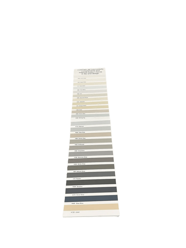 Grout Color Matching Card POLYBLEND - Cleaning Supply Warehouse