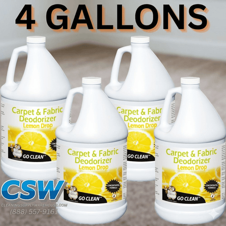 LEMON DROP DEODORIZER - Carpet And Fabric Deodorizer - Pleasant Fresh Lemon Scent Go Clean - Carpet - Cleaning Supply Warehouse
