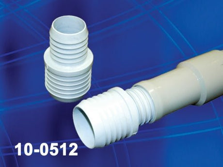 Plastic Barb Fitting 1.5" x 2.0" - Cleaning Supply Warehouse