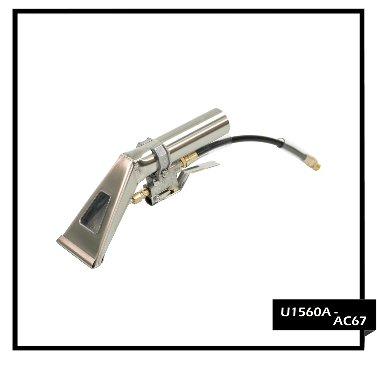 PMF Upholstery Tool With View Window | Stainless Steel | 500 PSI Version - Cleaning Supply Warehouse