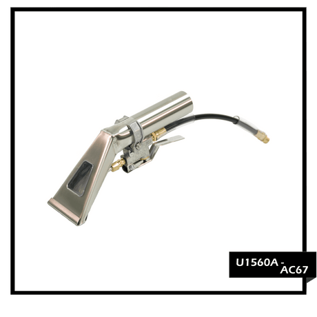 PMF Upholstery Tool With View Window | Stainless Steel | 500 PSI Version - Cleaning Supply Warehouse
