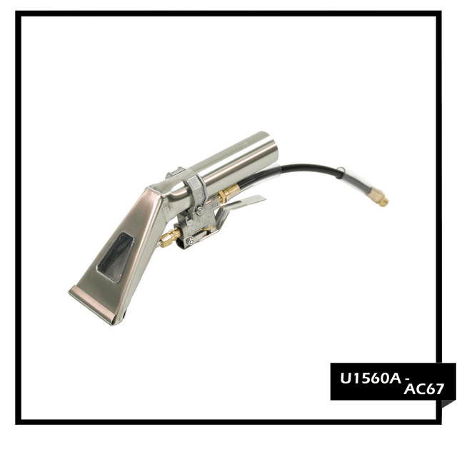 PMF Upholstery Tool With View Window | Stainless Steel | 500 PSI Version - Cleaning Supply Warehouse