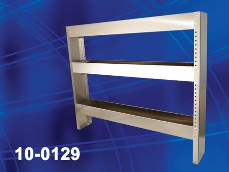 Stainless Steel 3 - Tier Shelf 48" long x 44" high - Cleaning Supply Warehouse