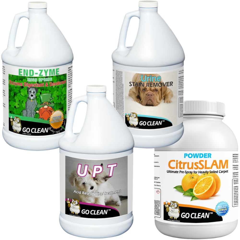 Urine Stain Removal Kit | Pet Stain Remover | Carpet Cleaning Chemical Set - Cleaning Supply Warehouse
